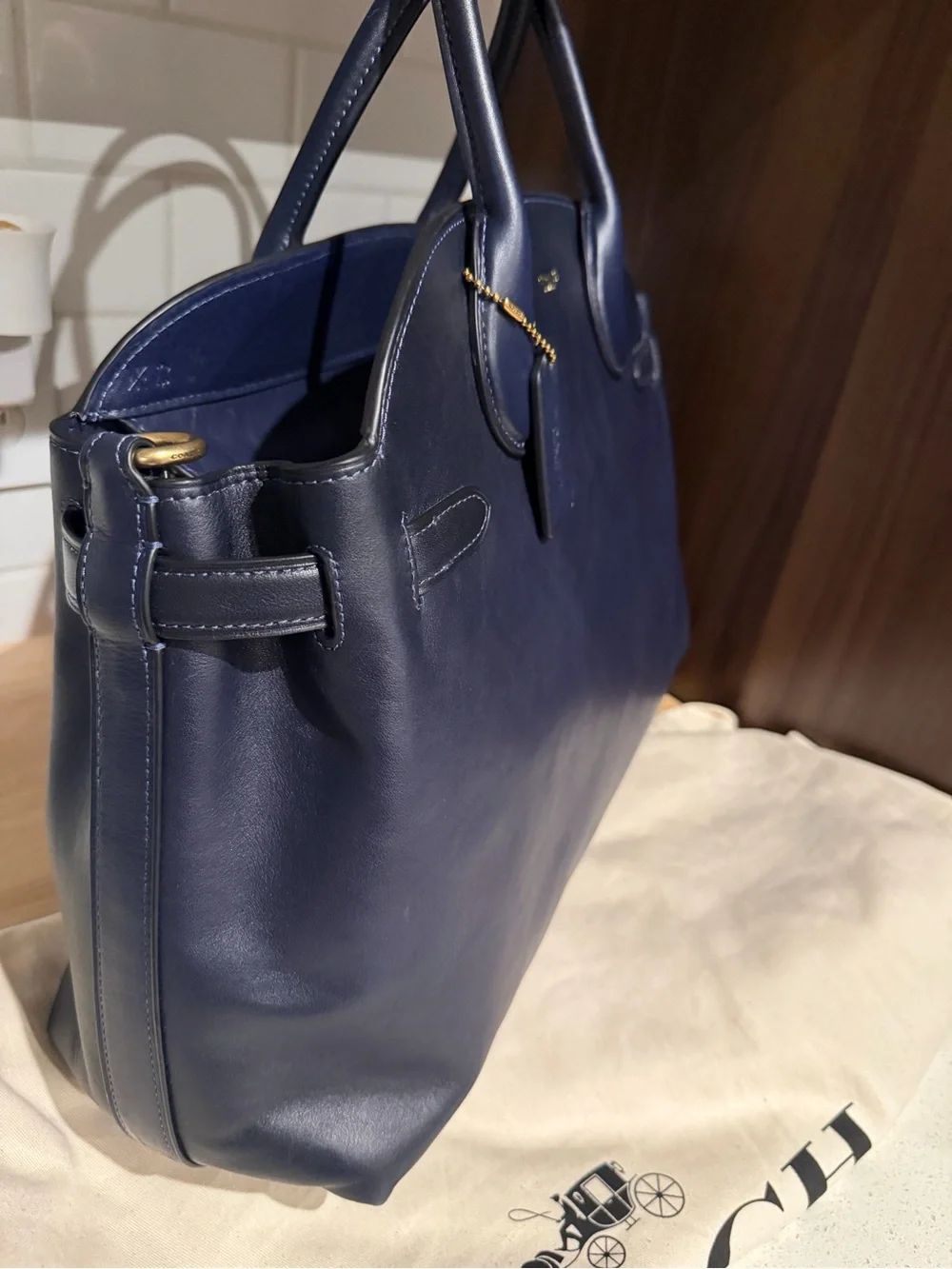 Coach Soft Empire 40 Carryall - Dark Navy